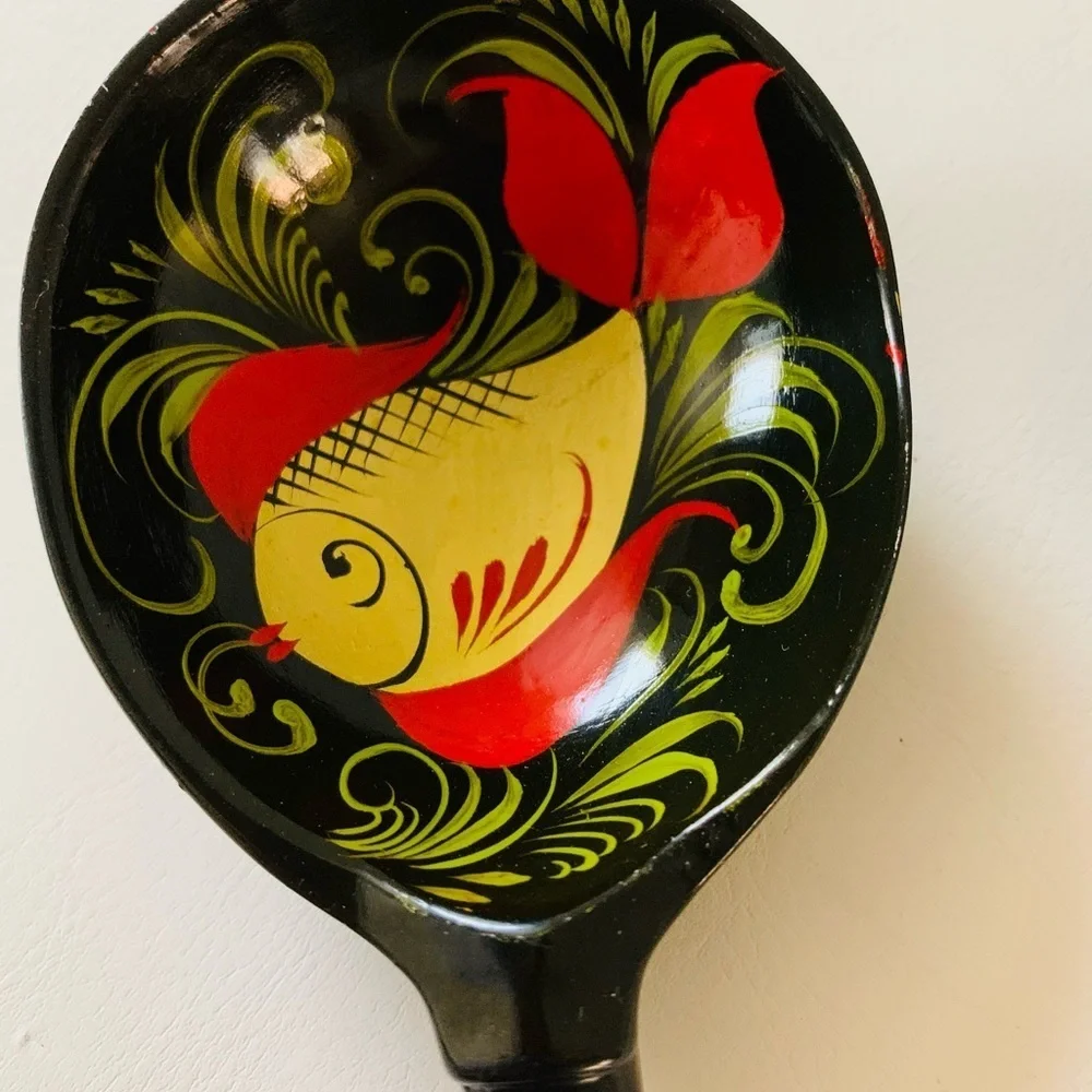 Hand painted wooden spoons
